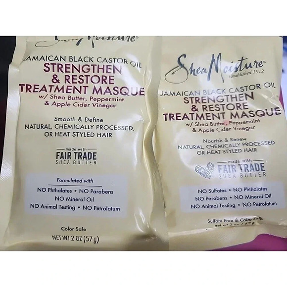 Lot of 4 Shea Moisture Jamaican Black Castor Oil  Treatment Masque Mask 2 oz - Picture 2 of 3